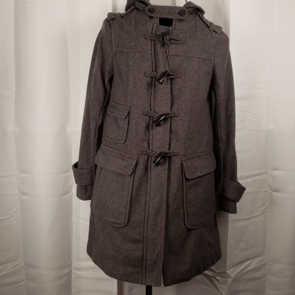Gap womens Grey Peacoat with Hoodie